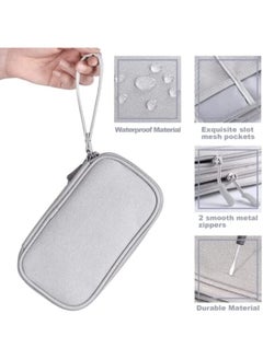 YOMYM Portable Electronic Accessories Bag Organizer Travel Gadgets Storage Case Pouch Cable Organizer Compatible For Charger Usb Cables Sd Memory Cards Earphone Flash Hard Drive  - Image 2