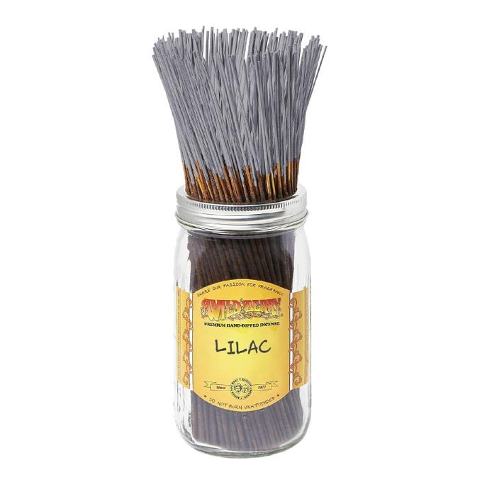 INCENSE STICKS LILAC CRISP AROMA WITH HYACINTH AND CITRUS HAND DIPPED IN THE USA 100 COUNT
