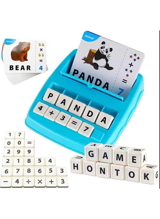 2-in-1 Educational Cognitive Toys Matching Letters Arithmetic and Spelling Word Learning Game for Kids Preschool Learning Toy - Image 1