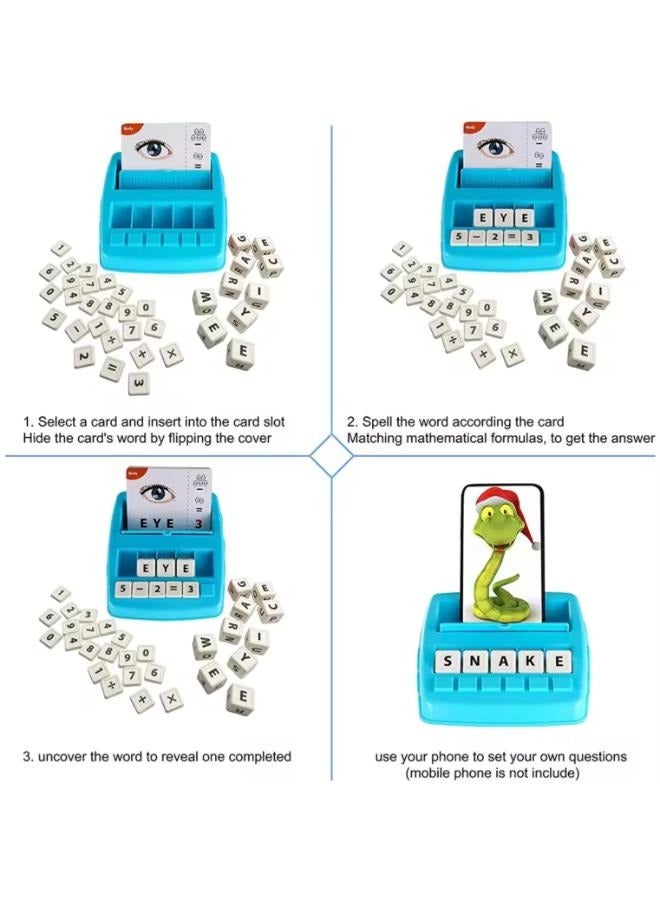 2-in-1 Educational Cognitive Toys Matching Letters Arithmetic and Spelling Word Learning Game for Kids Preschool Learning Toy - Image 3