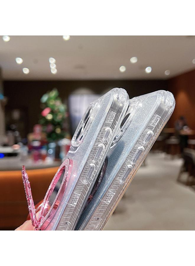 Zaboon Case For iPhone 12 Mirror Butterfly Holder Glitterr MagSafe Phone Case - Image 4