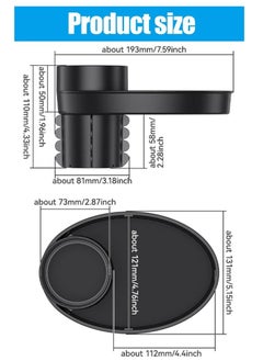 SYOSI Car Cup Holder Tray and Cup Holder Expander for Car Enjoy Your Meal Multifunctional Car Food Tray Organizer for Car Travel Accessories  - Image 2