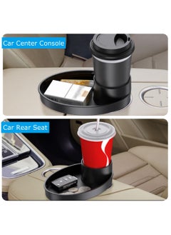 SYOSI Car Cup Holder Tray and Cup Holder Expander for Car Enjoy Your Meal Multifunctional Car Food Tray Organizer for Car Travel Accessories  - Image 5