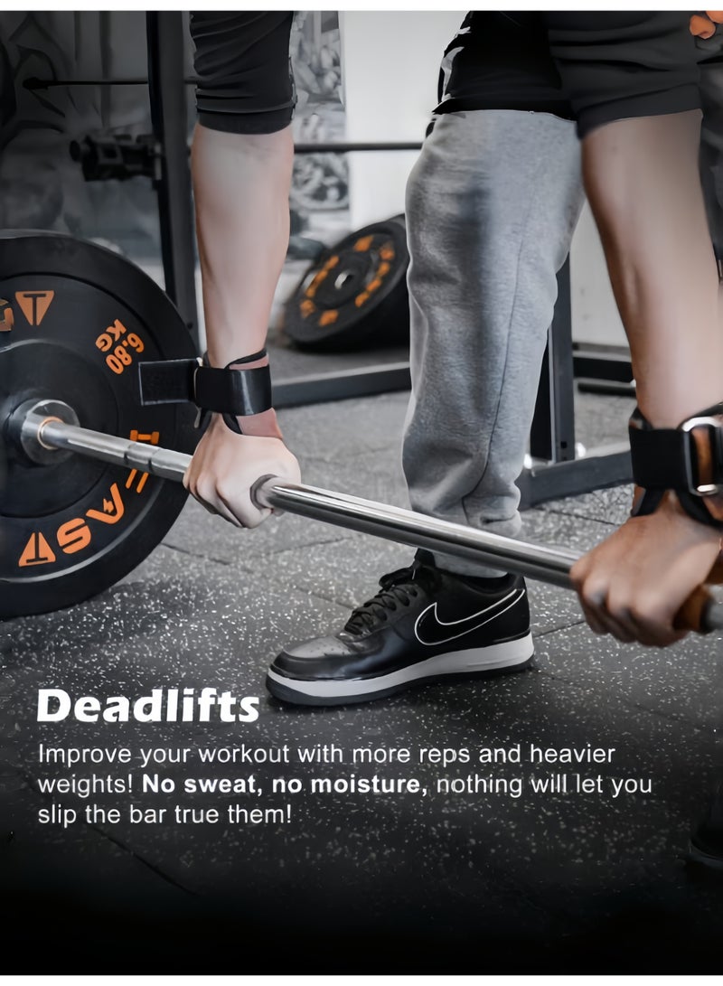 Hiras Workout Gloves & Gym Gloves for Men and Women - Leather Weight Lifting Gloves with Wrist Support, Non-Slip Cowhide Grip for Fitness Training, CrossFit, Pull-Ups, Deadlift, Kettlebell & Home Gym - Image 3