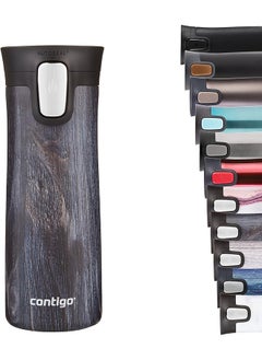 كونتيجو كوب السفر Pinnacle Autoseal Thermobecher للجنسين مع غطاء سهل التنظيف BPA Frei 420 مل من الخشب النيلي عدد 1 حزمة من 1 2104545  - Image 1