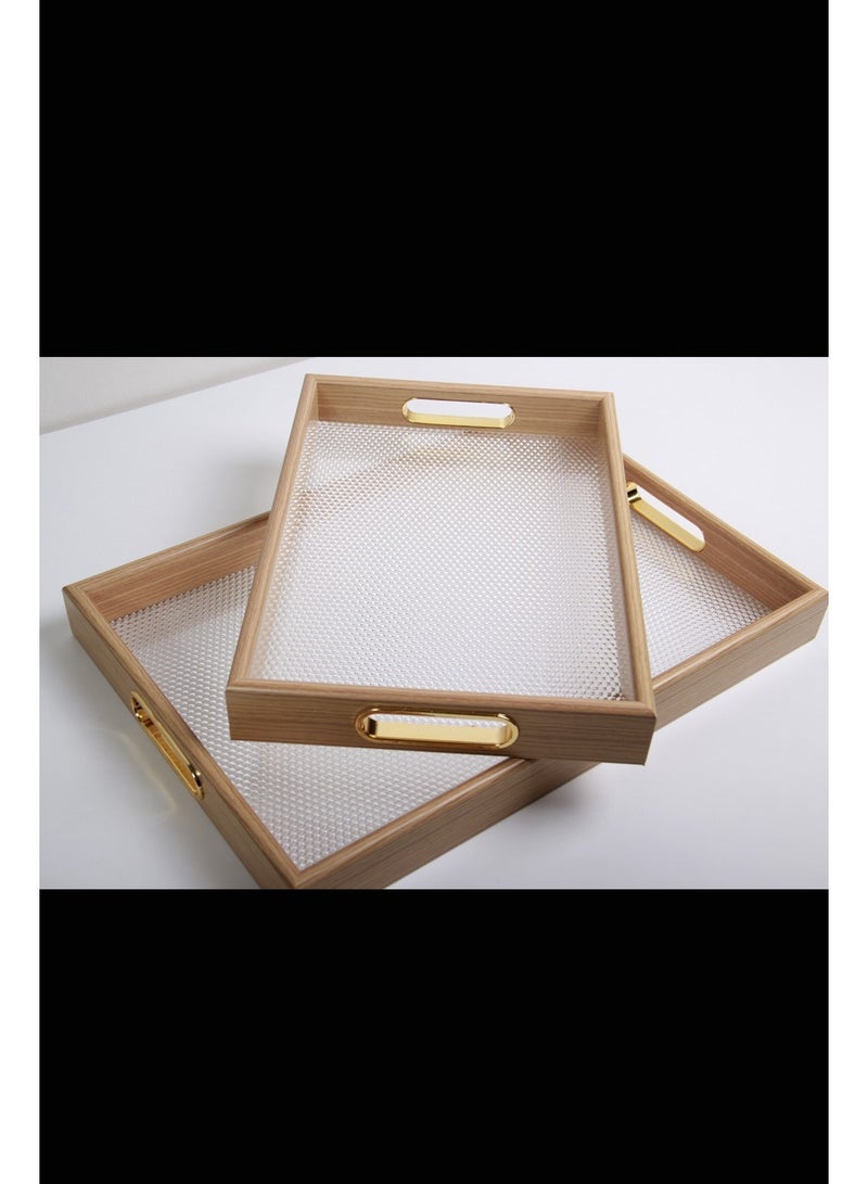 طقم صواني تقديم مستطيل - Image 1