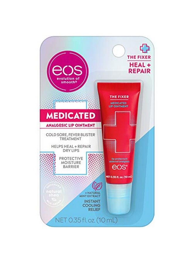 EOS Medicated Lip Balm The Fixer | Lip Care To Repair And Protect Chapped And Dry Lips | Instant Cooling And Pain Relief With Natural Ingredients | 0.35 Oz - Image 2
