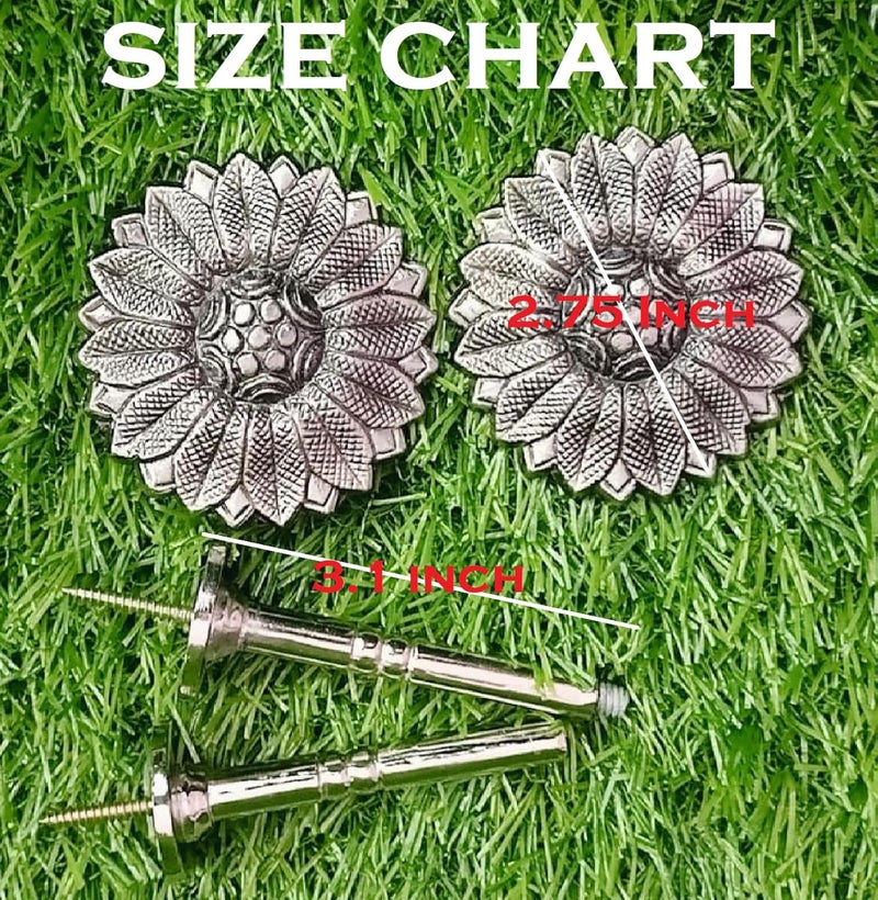 UNIQUELLA UNIQUELLA Set of 2 Pieces Antique Matte Finish Flower Shape Curtain Hold Backs Buckle Wall Hooks Coat Hangers Drapery Tiebacks Hooks Tassel Holder for Room Window Decoration Style Code F82 - Image 4