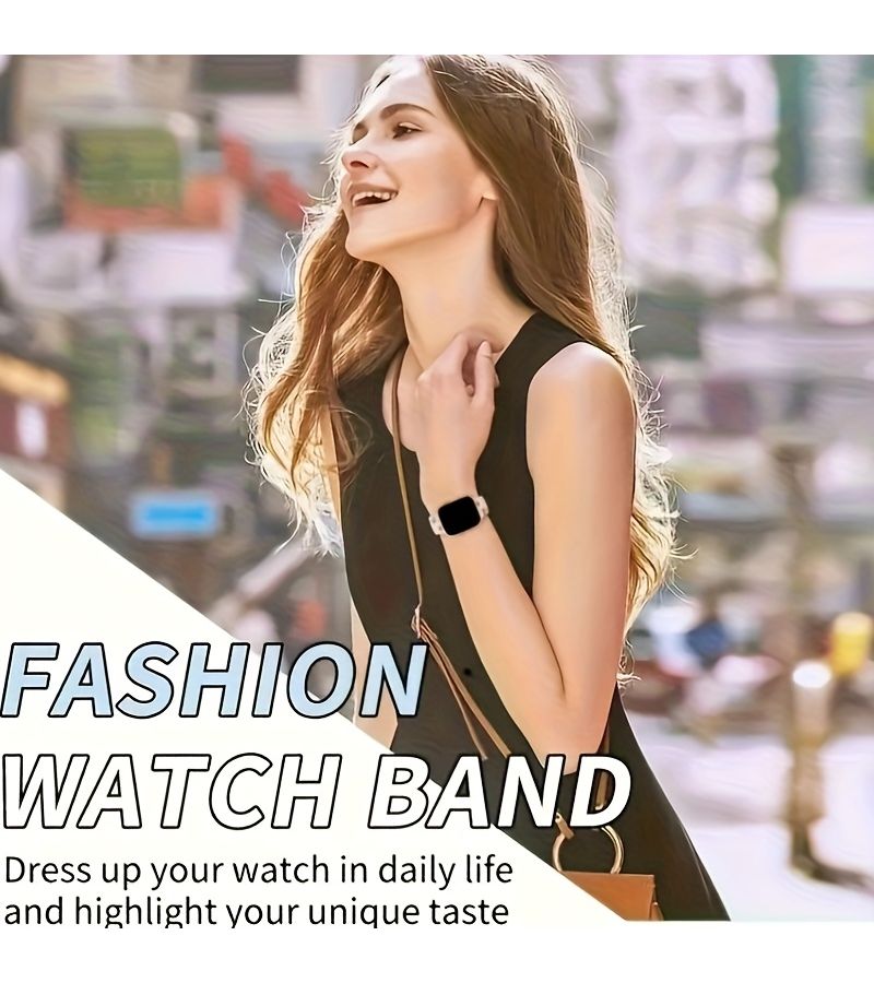 Summer Ocean Starfish Strap For Apple Watch 38 40 41 42mm Laser Engraved Dual Tone Sport Band - Image 4