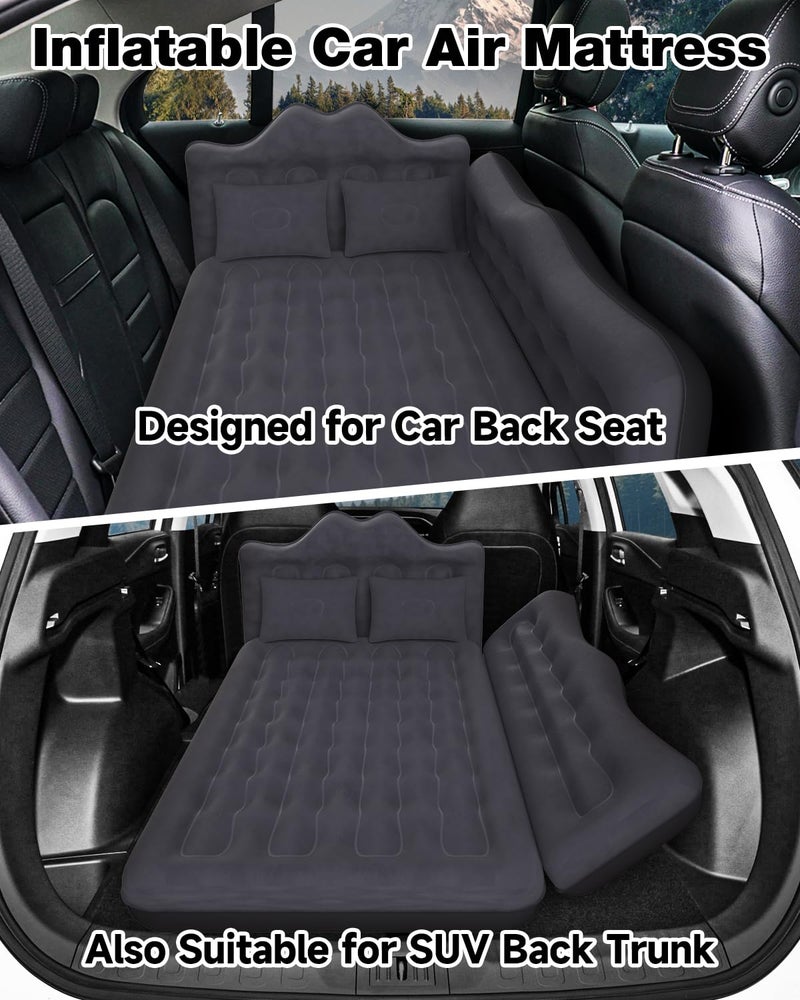 Umbrauto Car Air Mattress Backseat| Inflatable Truck Back Seat Camping Airbed for SUV Rear Seat, Blow Up Sleeping Travel Bed for Van Trunk with Pump & Pillows - Image 2