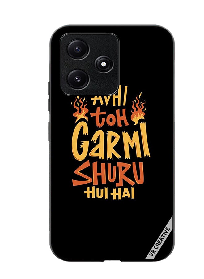 VR CREATIVE Protective Case Cover For Xiaomi Poco M6 Pro 5G Abhi Toh Garmi Design Multicolour - Image 1