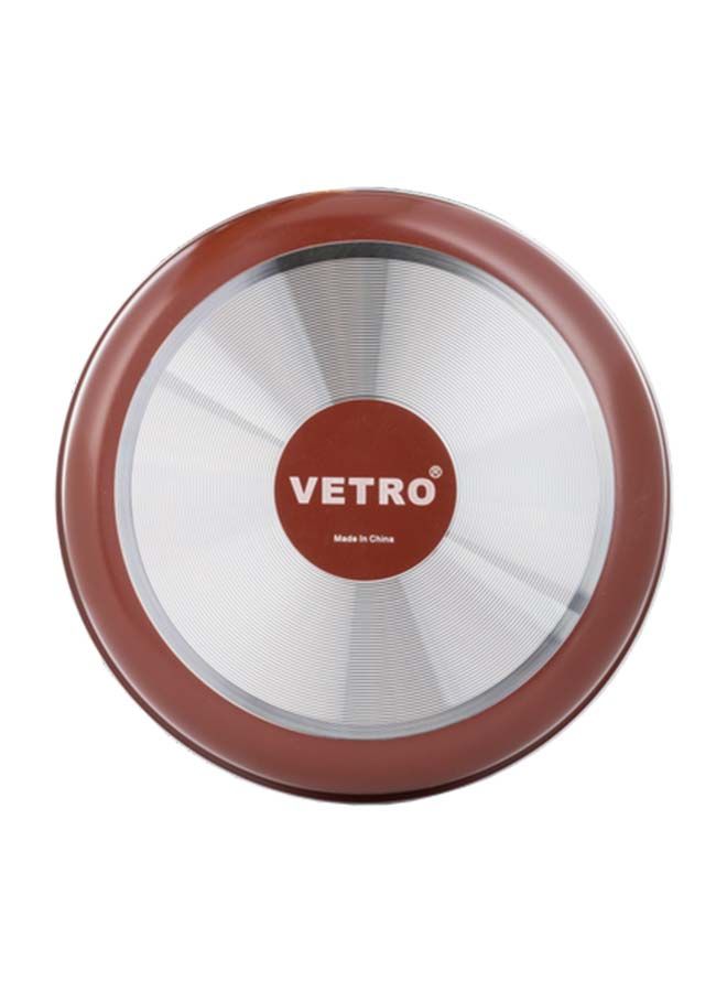 Alsaif صينية خبز مستديرة غير لاصقة فيترو بطبقة غير لاصقة سميكة 2.5 مم 24 سم  أحمر نبيذي K79705/5/24 - Image 2