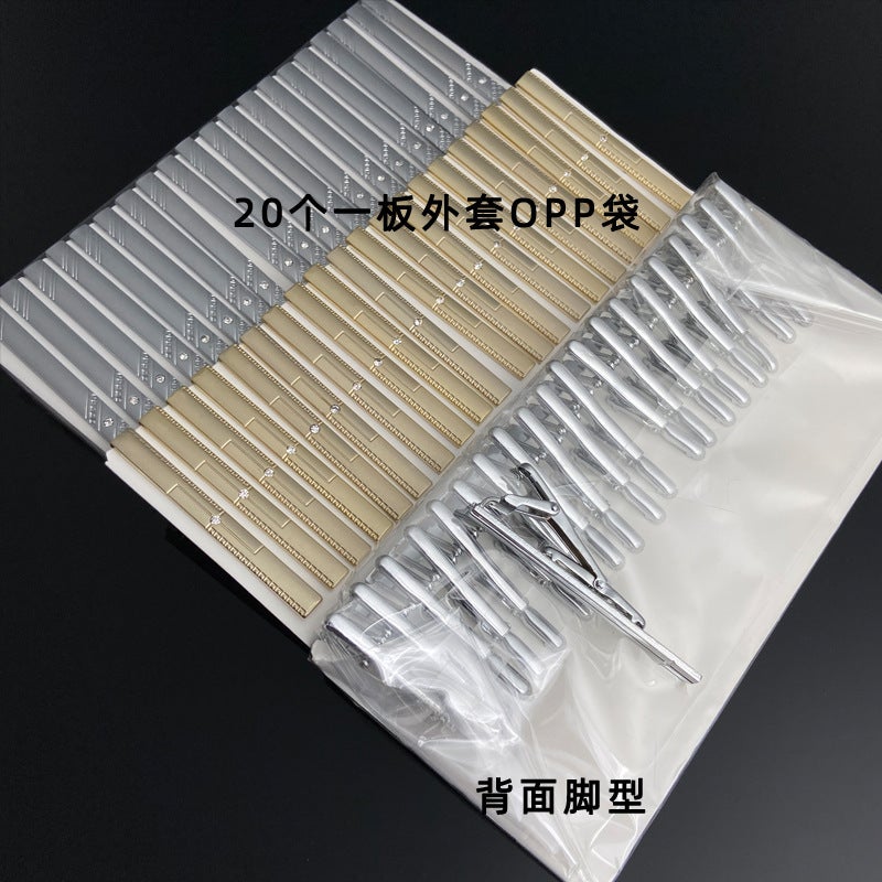 Men'S Tie Clip Manufacturer Direct Sales Yiwu Business Metal Tie Clip Tieclips Bow Tie Business Style - Image 4