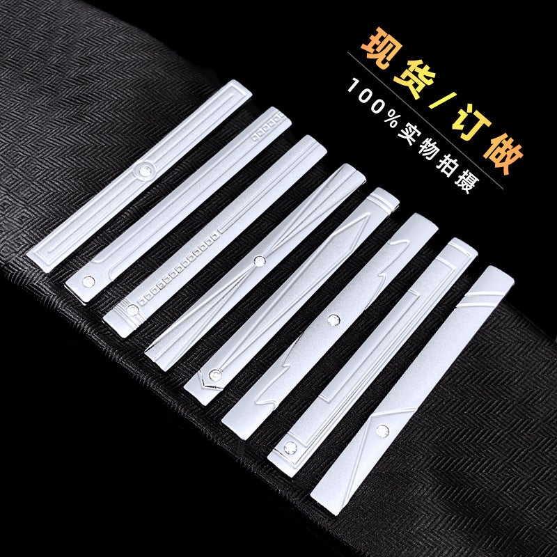 Men'S Tie Clip Manufacturer Direct Sales Yiwu Business Metal Tie Clip Tieclips Bow Tie Business Style - Image 3