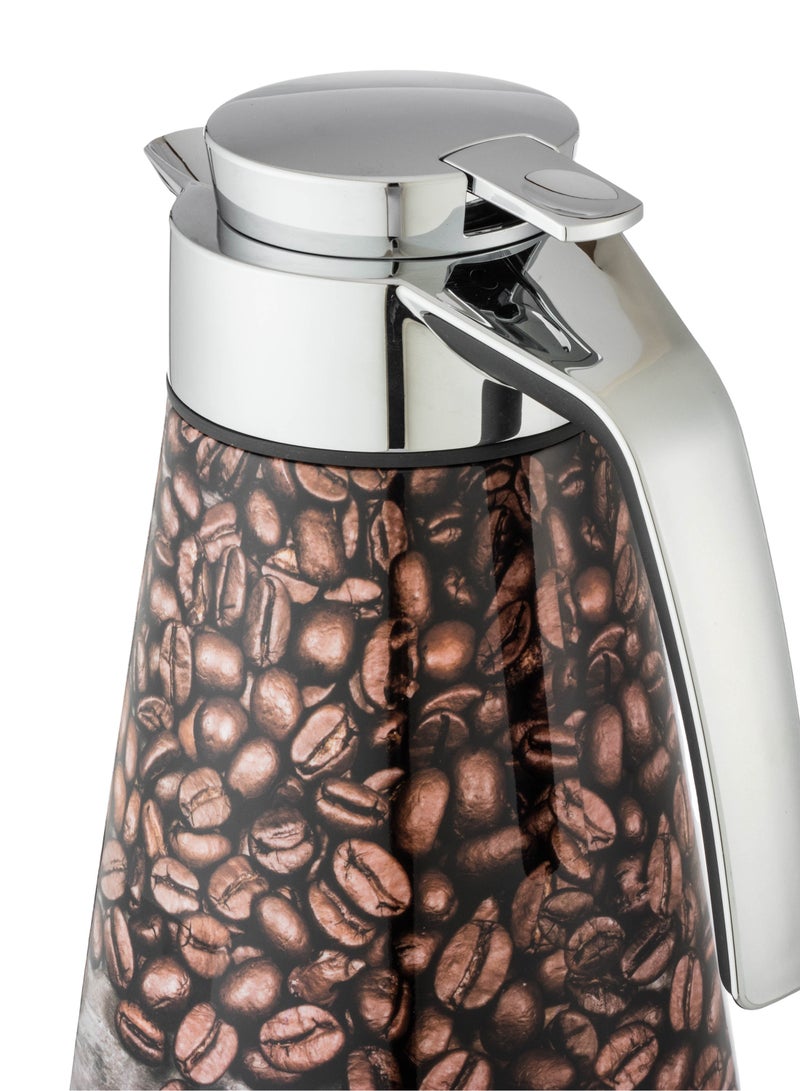 EMSA German Thermos 1.5 liter capacity coffee beans image silver - Image 3
