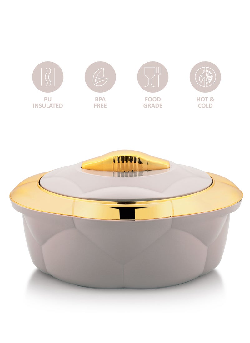 AXIS Allure 3pcs Casserole Set  Stainless Steel Inner Casing Beige Color - 1.2L,2.2L,3.2L  - Image 3