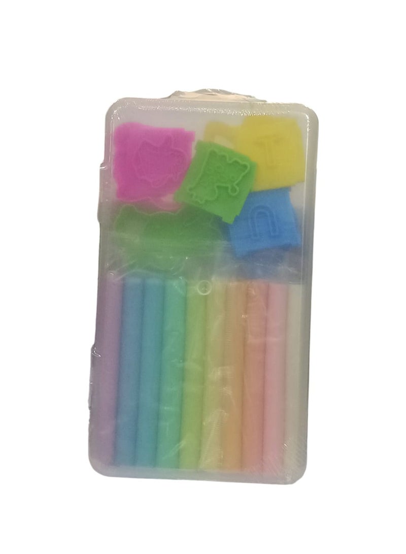 فانبو علبة صلصال تشكيل ملوّن للأطفال من فانبو ، تحتوي على أدوات لتشكيل صلصال ، مناسبة للأطفال من عمر 3 سنوات فما فوق ، آمنة وسهلة الاستخدام لتنمية الإبداع والمهارات الحركية. - Image 2