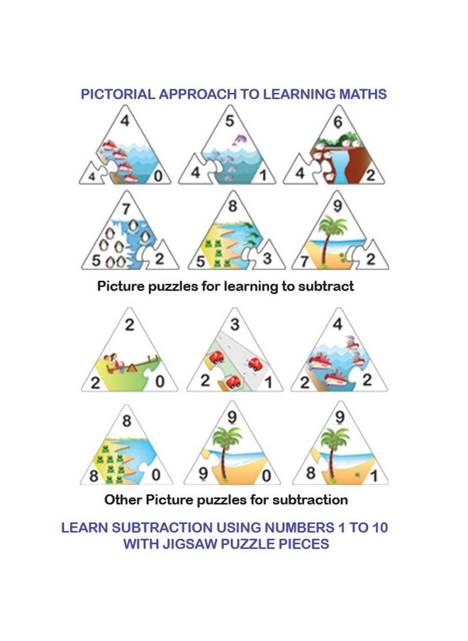ToyKraft - ToyKraft Kid Add & Subtract - 72 Pieces Educational Puzzle For Ages 5 6 7 - Learn Addition & Subtraction - Image 1