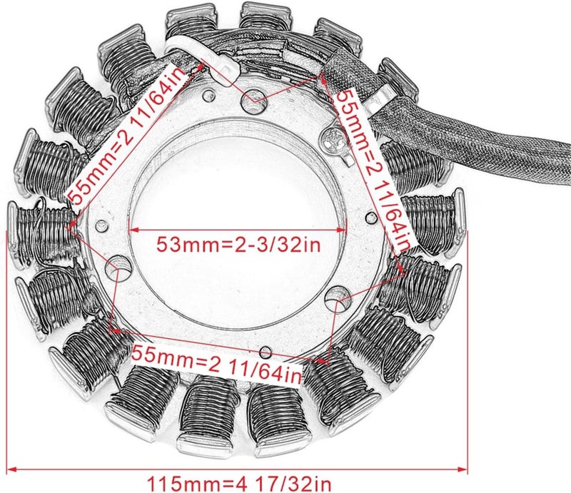 Wivplex Motorcycle ATV Stator Coil for Arctic Cat Models - Image 2
