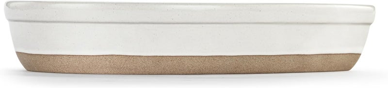 DEMDACO Gather Round Collection Made With Love White Heart 95 x 95 Stoneware Serving Pie Pan Dish - Image 2