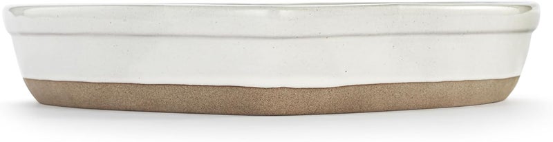 DEMDACO Gather Round Collection Made With Love White Heart 95 x 95 Stoneware Serving Pie Pan Dish - Image 4