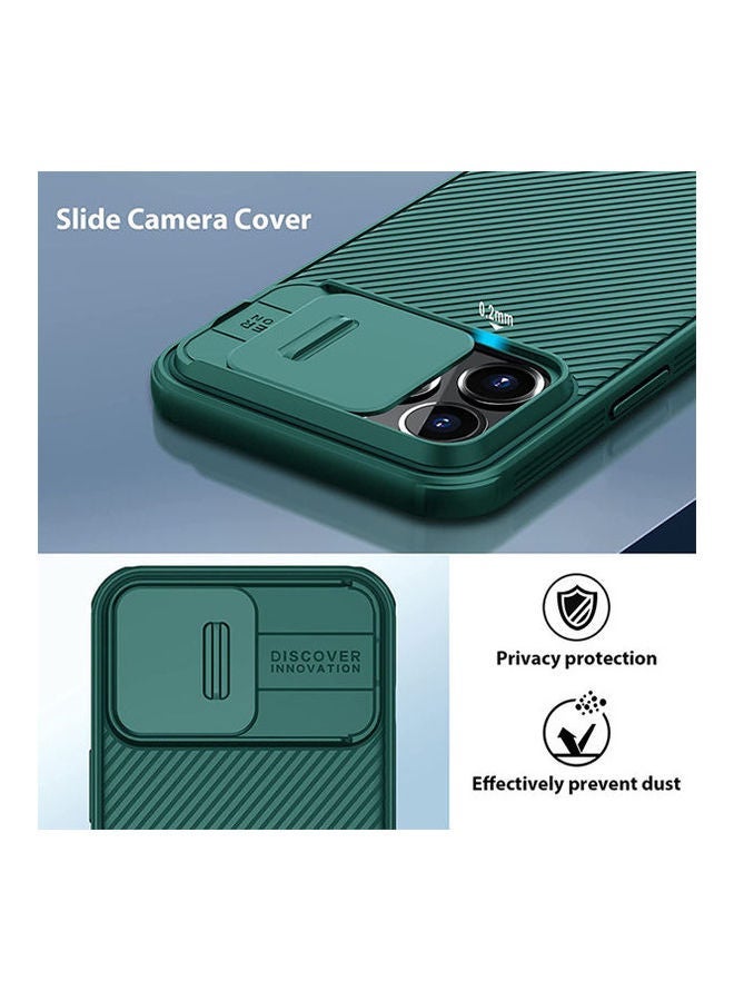 Iphone 13 Pro Max Case With Slide Camera Cover, Camshield Pro Case With Camera Lens Protection, Tpu Frame And Pc Back Green - Image 2
