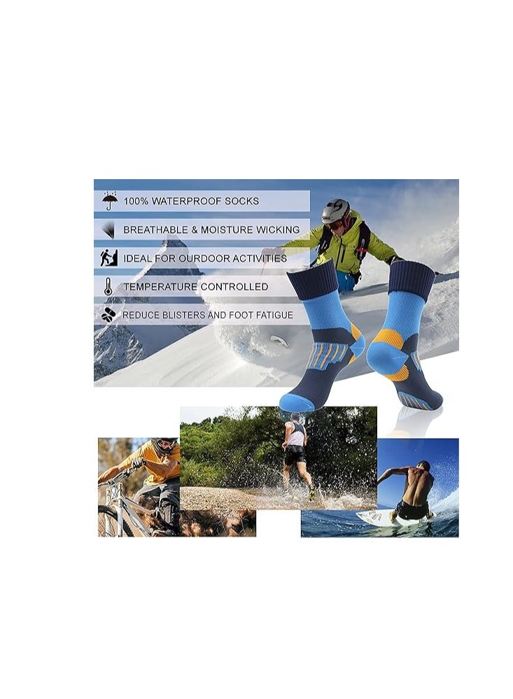 SYOSI جوارب مقاومة للماء، جوارب مقاومة للماء نحيفة، جوارب مشي غير محددة، جوارب للركض على المسارات، جوارب كاياك، جوارب رفيعة لامتصاص الرطوبة مقاومة للماء للرجال، النساء، الجولف، ركوب الدراجات، المشي لمسافات طويلة، التزلج في الهواء الطلق - Image 4