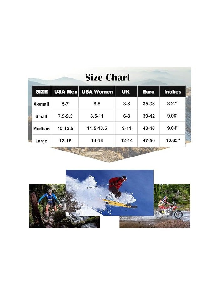 SYOSI جوارب مقاومة للماء، جوارب مقاومة للماء نحيفة، جوارب مشي غير محددة، جوارب للركض على المسارات، جوارب كاياك، جوارب رفيعة لامتصاص الرطوبة مقاومة للماء للرجال، النساء، الجولف، ركوب الدراجات، المشي لمسافات طويلة، التزلج في الهواء الطلق - Image 5