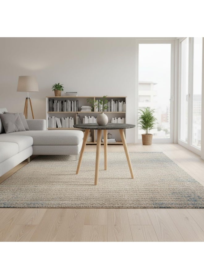 طاولة جانبية خشبية مستديرة، 40 سم، مصنوعة من خشب الزان والميلامين MDF، طاولة جانبية عصرية لغرفة المعيشة وغرفة النوم (لون الرخام الرمادي) - Image 3