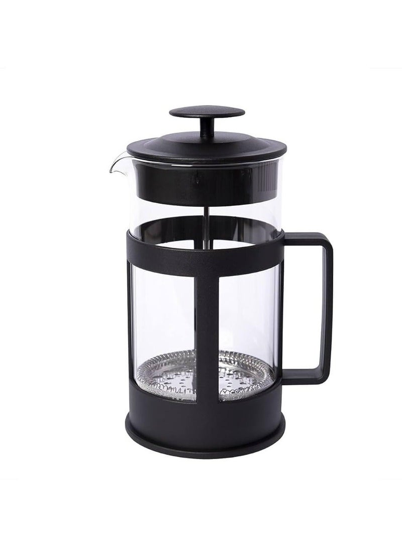 350ml Glass French Press Coffee & Tea Maker with Silicone Base - Image 1