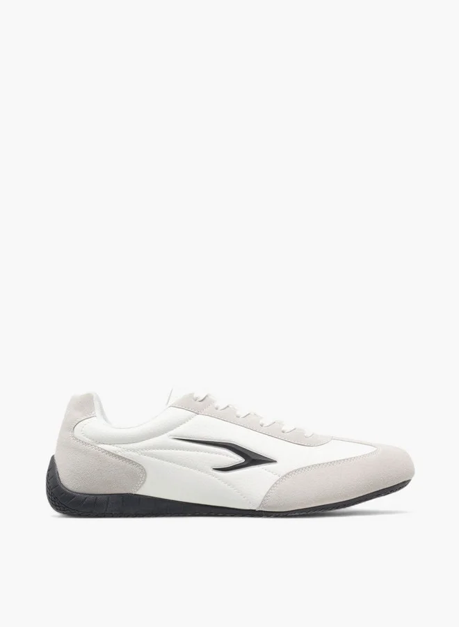 Dash Men's Logo Detail Sports Shoes with Lace-Up Closure