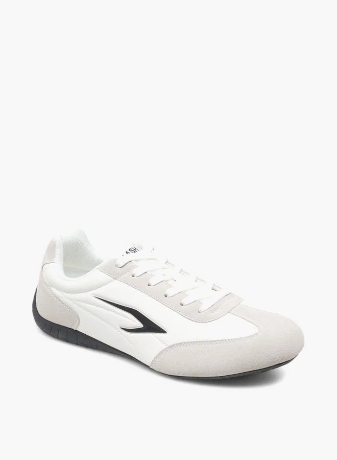 داش Men's Logo Detail Sports Shoes with Lace-Up Closure
