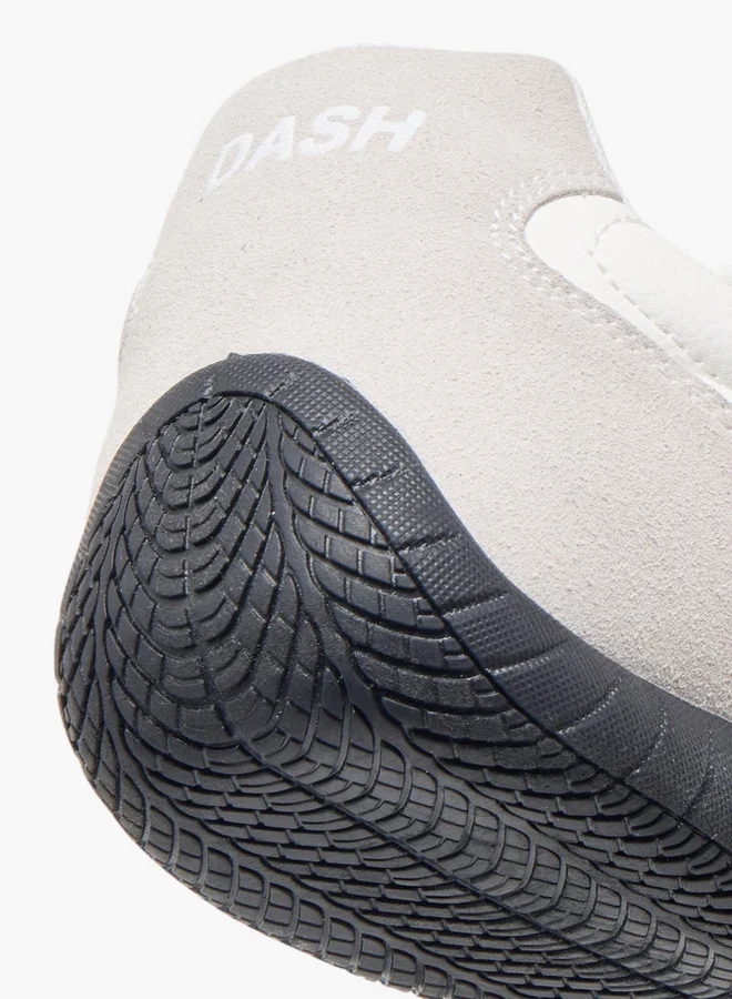 Dash Men's Logo Detail Sports Shoes with Lace-Up Closure