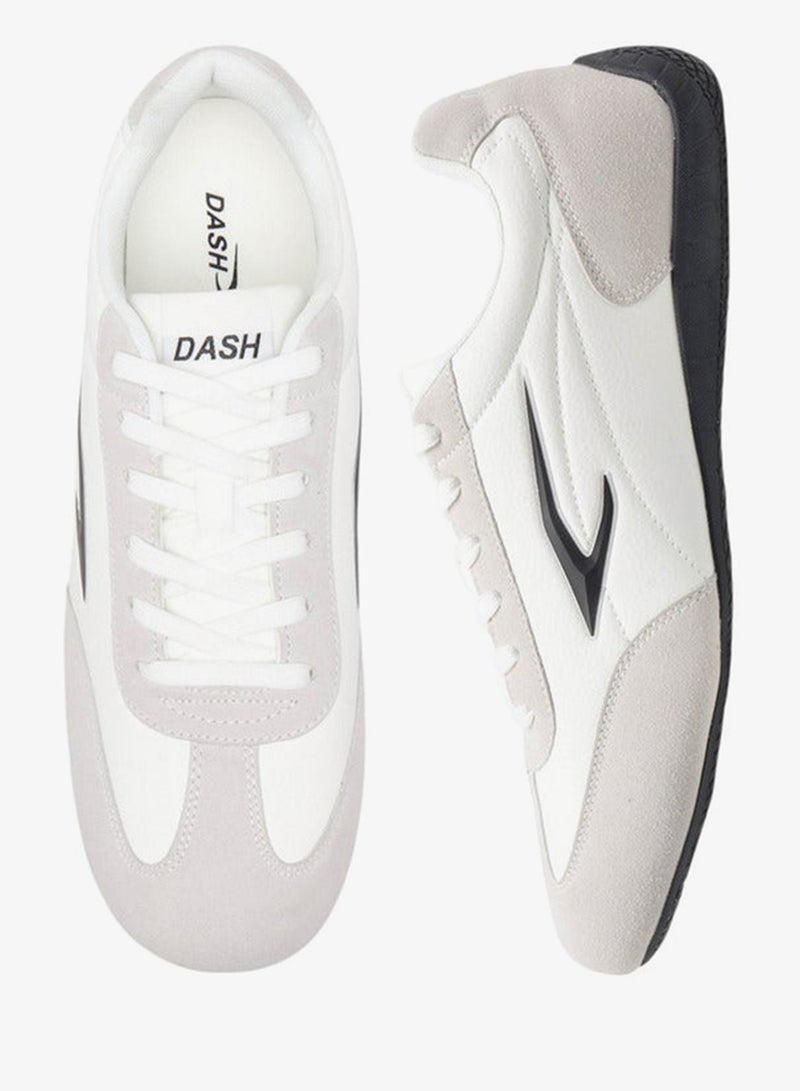 Dash Men's Logo Detail Sports Shoes with Lace-Up Closure - Image 3