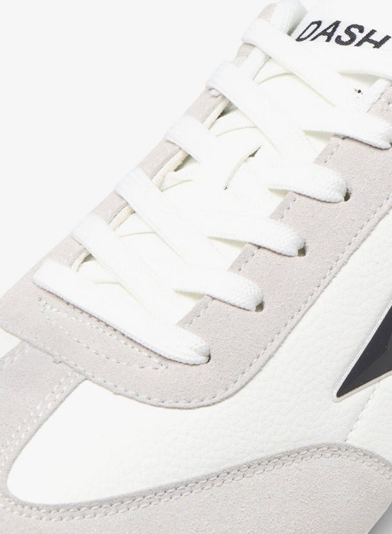 Dash Men's Logo Detail Sports Shoes with Lace-Up Closure - Image 4