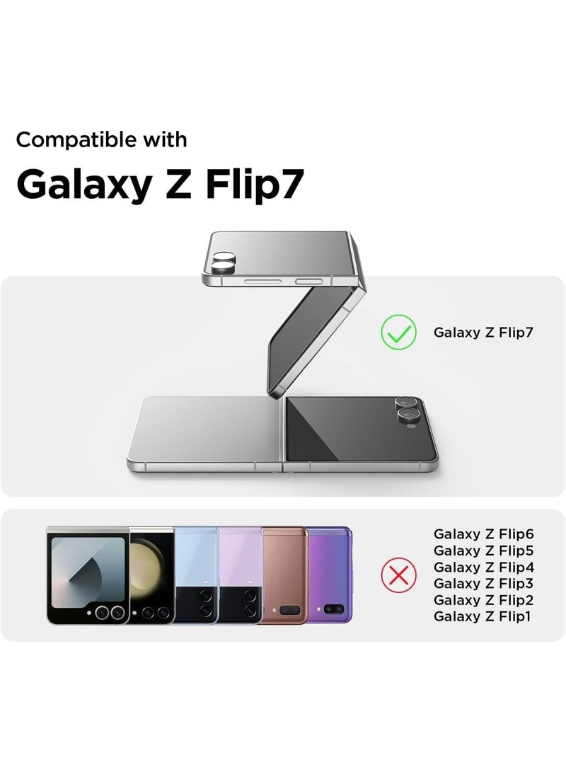 Muzz Magnetic for Samsung Galaxy Z Flip 7 Case, Transparent Not Yellowing,TPU Edge Hard PC Back, Ultra-Thin Anti-Scratches, Support Wireless Charging, Phone Cover for Samsung Galaxy Z Flip7 2025, Clear - Image 3