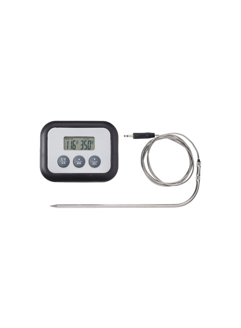 Fantast Digital Meat Thermometer with Timer – Black | Magnetic & Heat-Resistant - Image 1