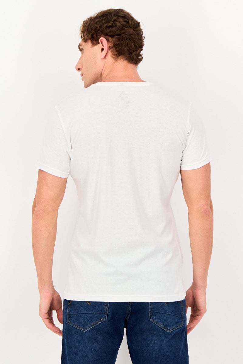 Atari Men Crew Neck Short Sleeve Graphic Print T-Shirt, White - Image 3