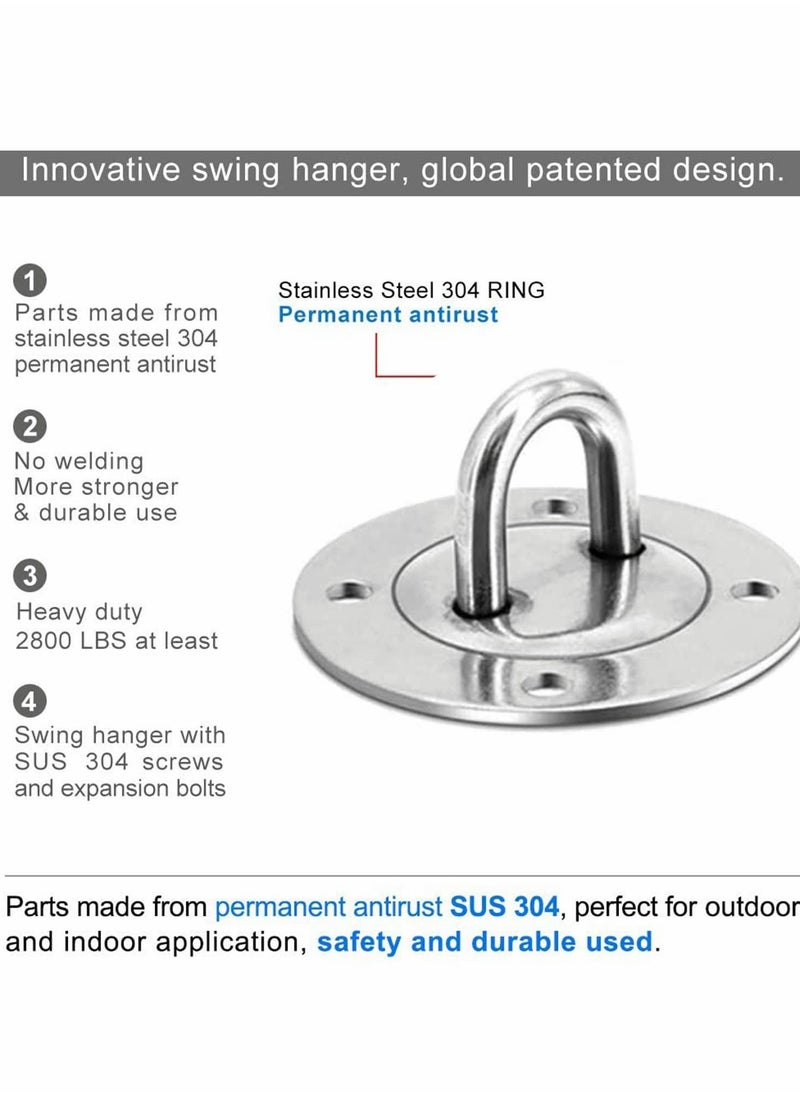 Generic - Wall Ceiling Mount Bracket, Stainless Steel Yoga Ceiling Anchor 530 kg Capacity for Suspension Straps - Image 1