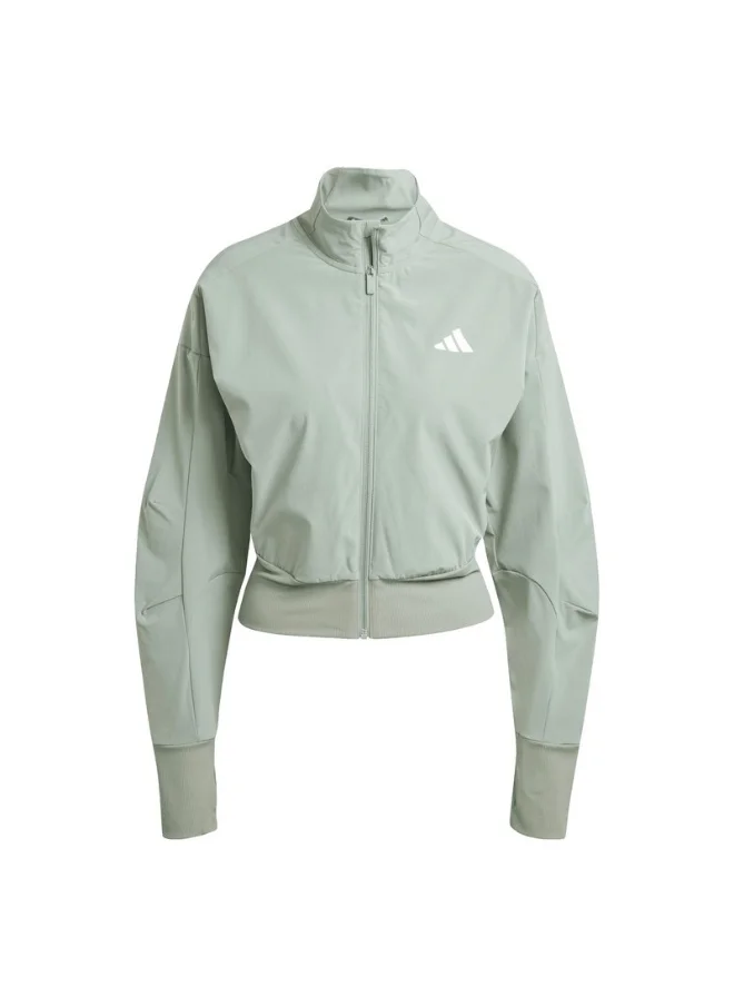 Adidas adidas D4T WVN COVER Green Training TRACK TOPS for Women - 2XS