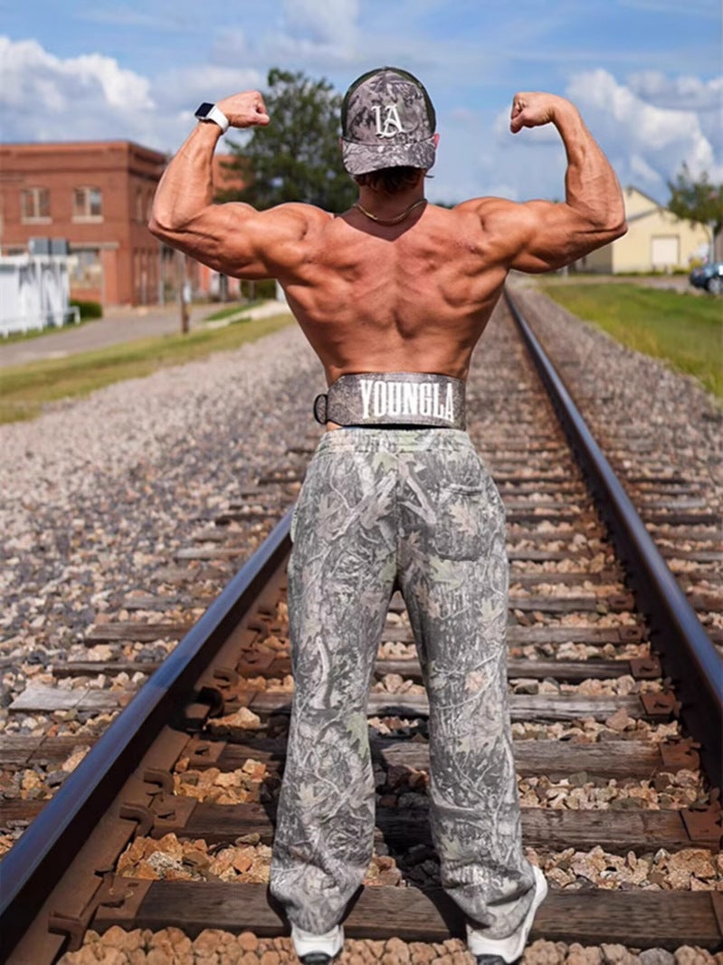 New Youngla Pants Straight Casual Trendy Brand Fitness Pants Men'S Camouflage Breathable Sports Pants For Men - Image 3