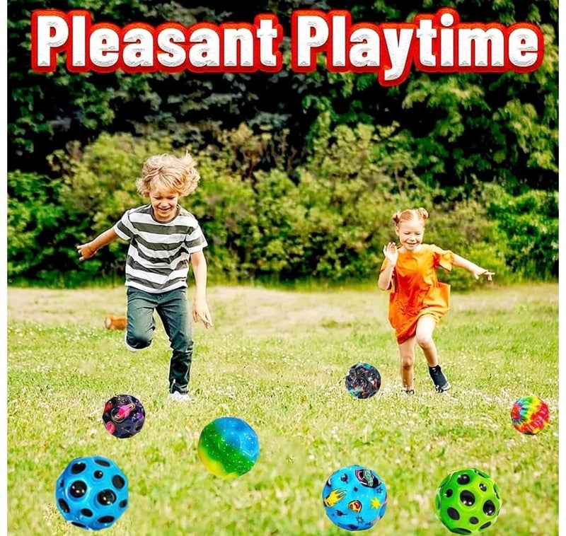 PN AVAN Moon Ball for Kids – Soft Bouncing, Jumping & Bounce Ball Toys for Kids Age 2-5 Years | Indoor Outdoor Activity Toy | Colorful Option for Toddlers (Multicolour Pack of 4) - Image 4