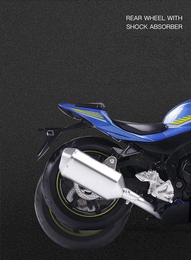 D-Power سوزوكي جي إس إكس آر1000 زرقاء | نسخة طبق الأصل مصنوعة من المعدن، عنصر جامع نهائي، إصدار محدود | الحجم 1:12، للأطفال 3 سنوات فما فوق - Image 4