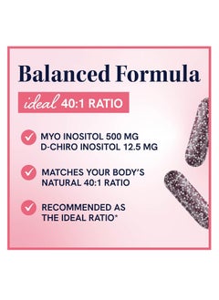 SMNutrition Myo-Inositol & D-Chiro Inositol Hormone Balance for Women Ideal 40:1 Ratio, Myo Inositol 2000mg, D Chiro 50mg Vitamin B8 to Regulate Menstrual Cycle & Support Ovarian Health, 120 Capsules  - Image 4
