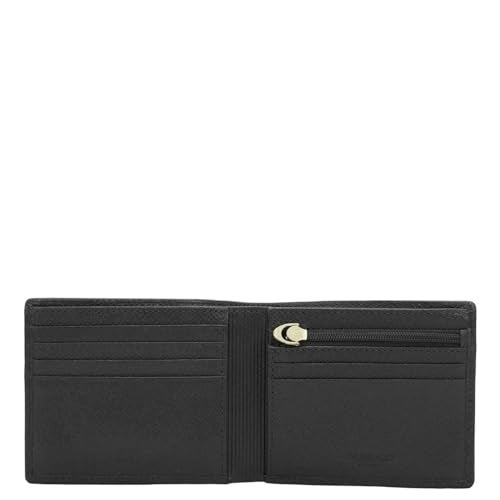 Da Milano RFID Protected Leather Wallet for Men with Card Slot - Black - Image 3
