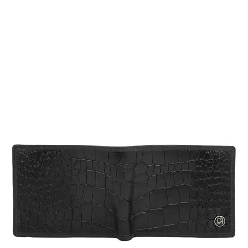 Da Milano RFID Protected Leather Wallet for Men with Card Slot - Black - Image 4