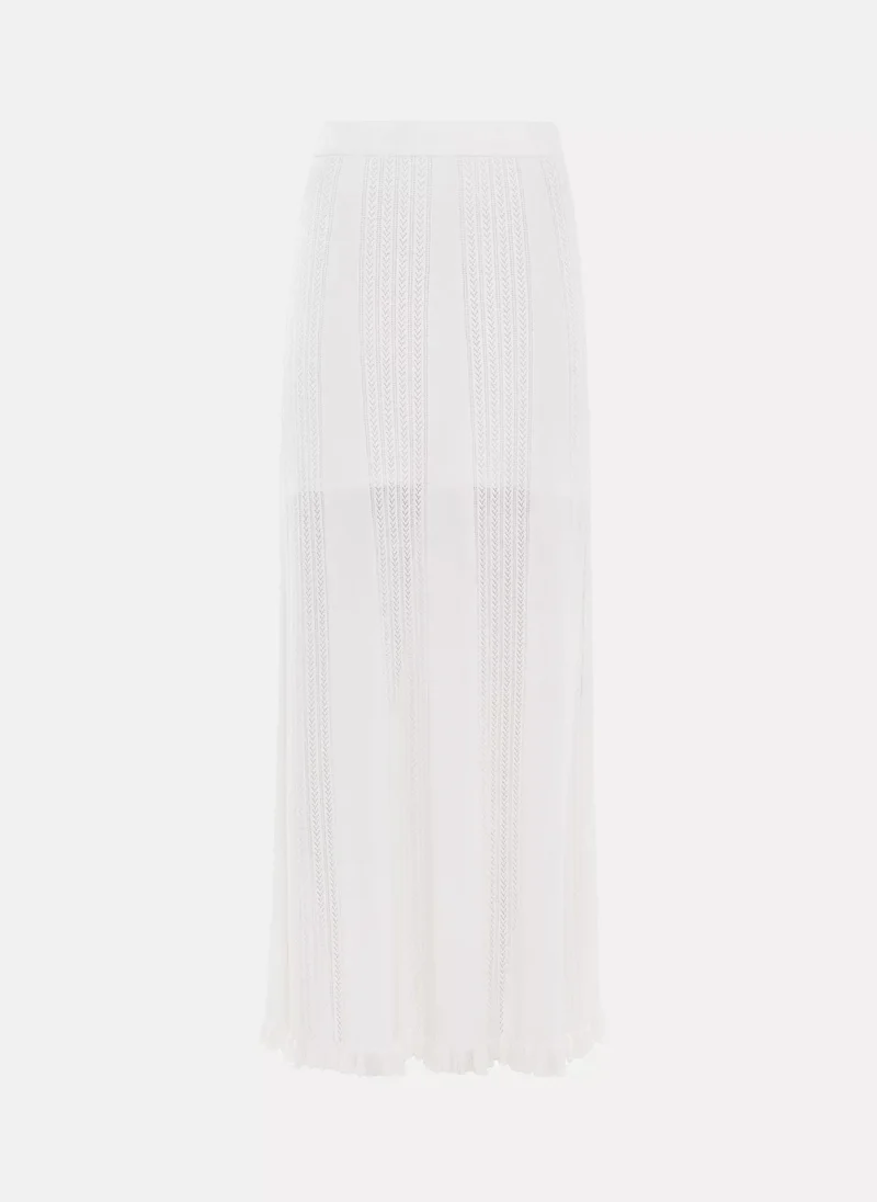 Lichi  Openwork jersey maxi skirt for Women | Best Price UAE