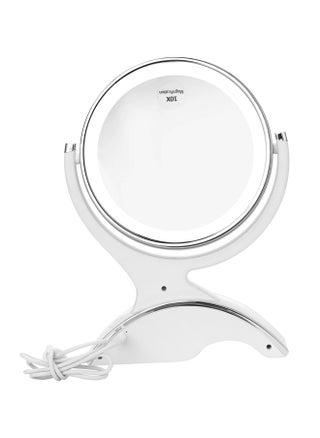 Magnifying Makeup Mirror with Light-1x/10x Rechargeable Lighted Mirror with Magnification  Double Sided 360 Degree Vanity Mirror,Dual Power.(White) - pzsku/Z8B2B5A86D2FE24EDB496Z/45/_/1694436417/19fbf7d6-600b-4eda-ba06-bf3c48ba44ab