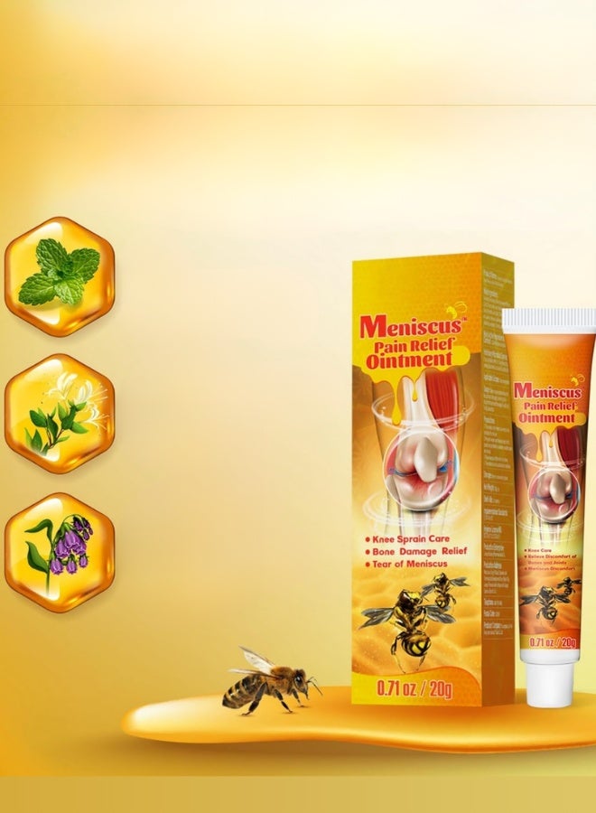 Meniscus Pain Relief Ointment with Bee Venom – 20g Tube for Joint, Knee, and Muscle Pain - Image 5