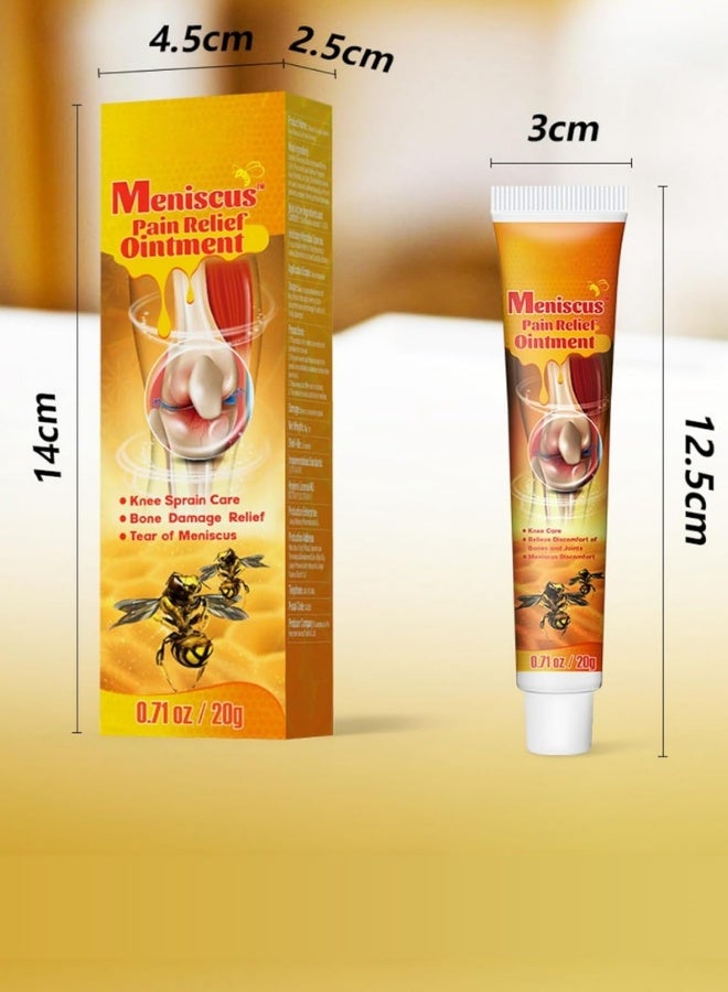 Meniscus Pain Relief Ointment with Bee Venom – 20g Tube for Joint, Knee, and Muscle Pain - Image 4